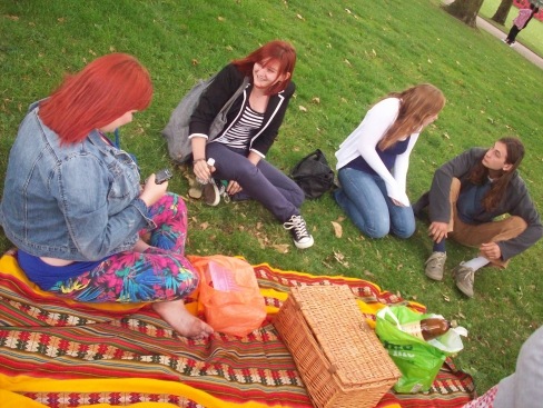 Colourful picnic