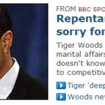 Repentant Woods sorry for affairs