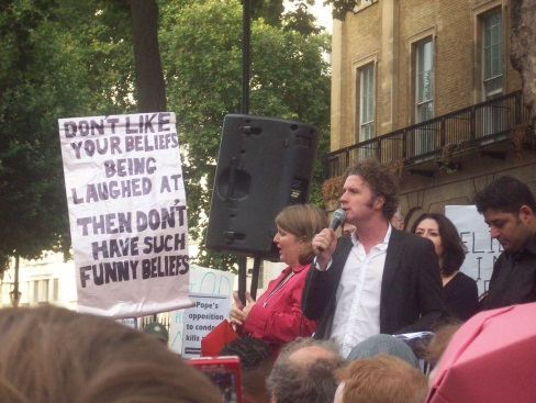 The amazing Ben Goldacre, who later signed my sign