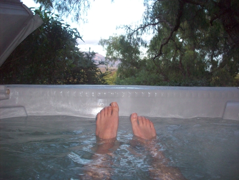 4. Jacuzzi. (Not pictured: champagne. But rest assured there was champagne.)