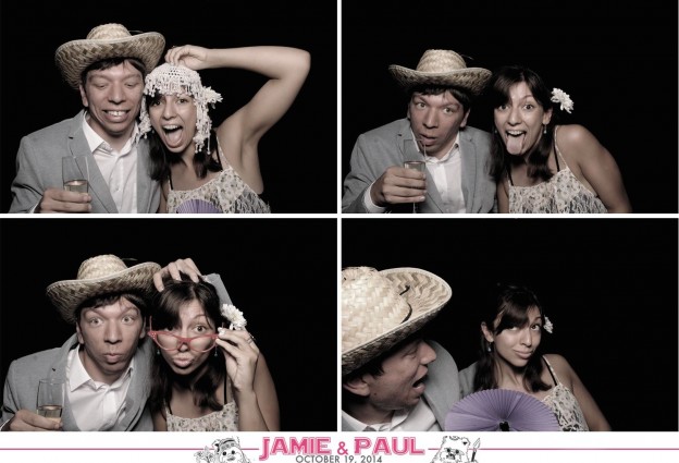 The photobooth at Jamie and Paul's