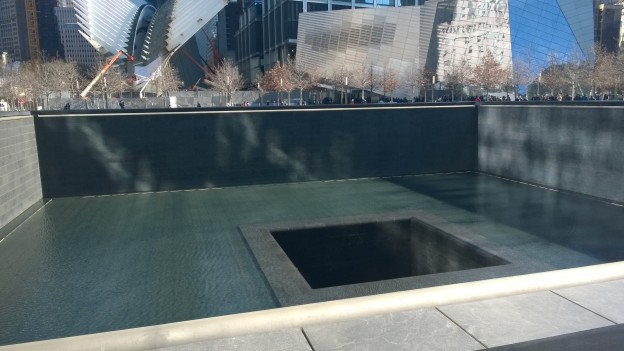 One of the 9/11 memorial pools