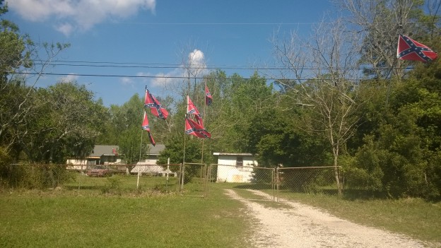 This is a lot of Confederate flags
