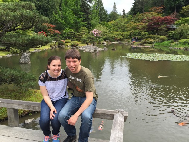 Coupley photo in Japanese garden #1