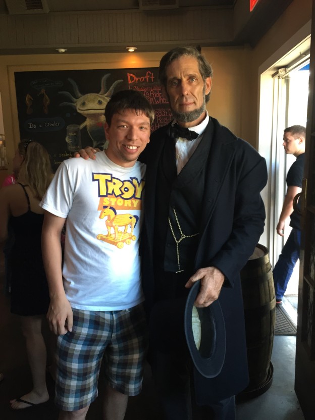 With my bffl, Abraham Lincoln