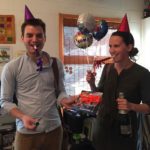Celebrating Randi (finally!) being done with uni