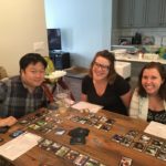 Racing for the galaxy with Jason, Carrie and Randi