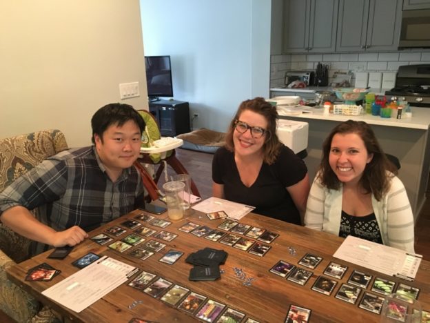 Racing for the galaxy with Jason, Carrie and Randi