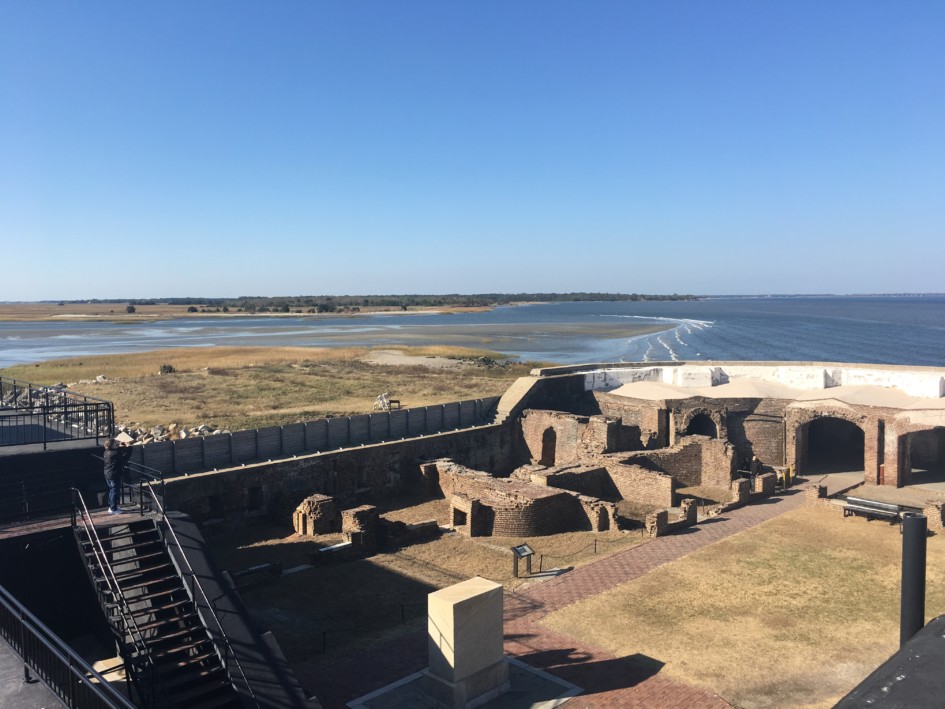 The remains of Fort Sumter