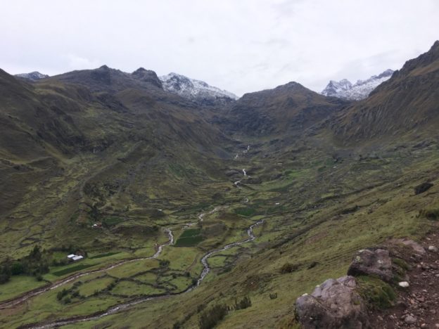 Trekking through the Andes