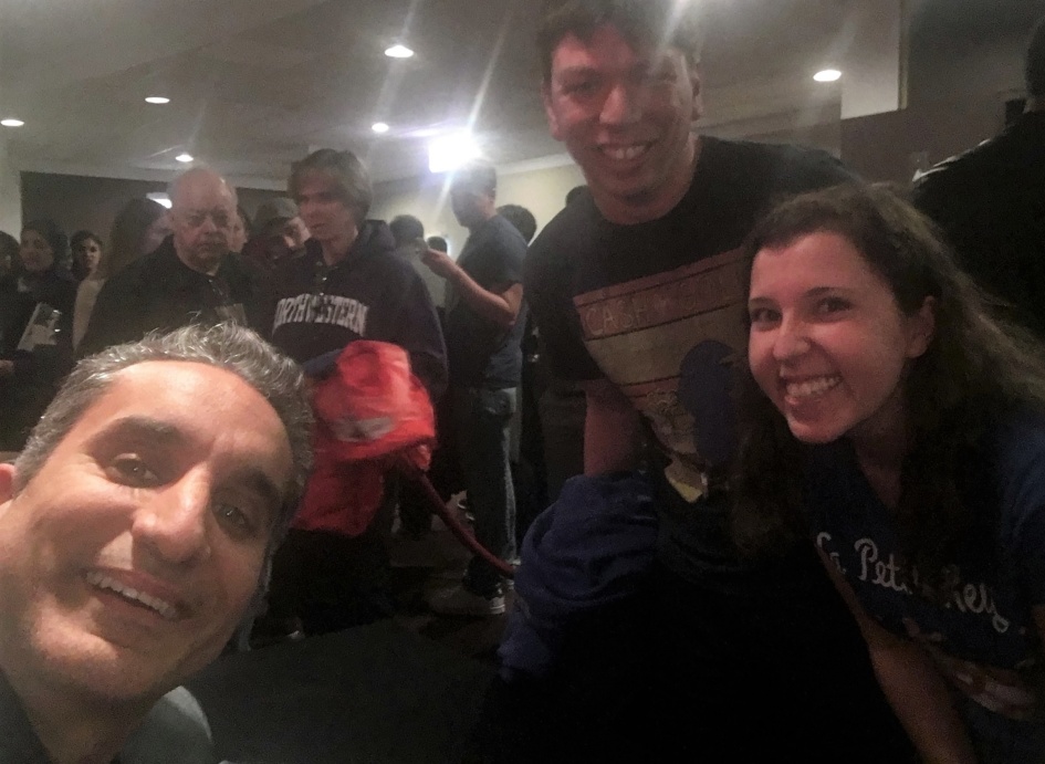 Our selfie with Bassem Youssef