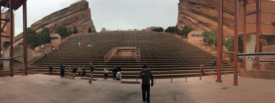 The stage at the Red Rock Amphitheatre