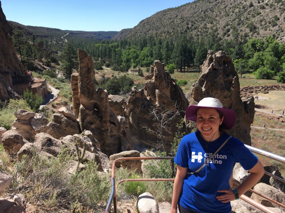 At the Bandelier National Monument