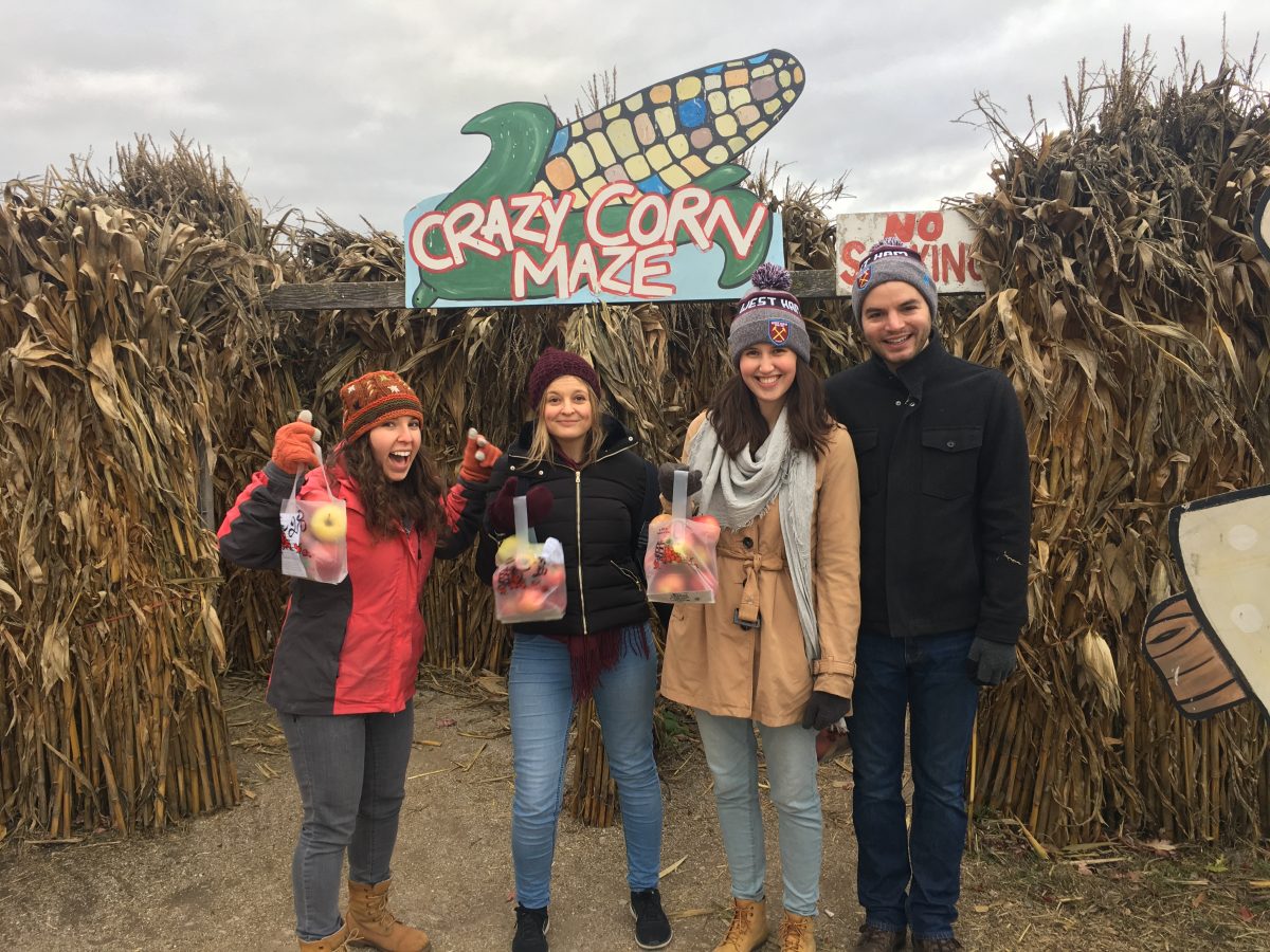 I waited for everyone else to (eventually) join my escape from the Crazy Corn Maze