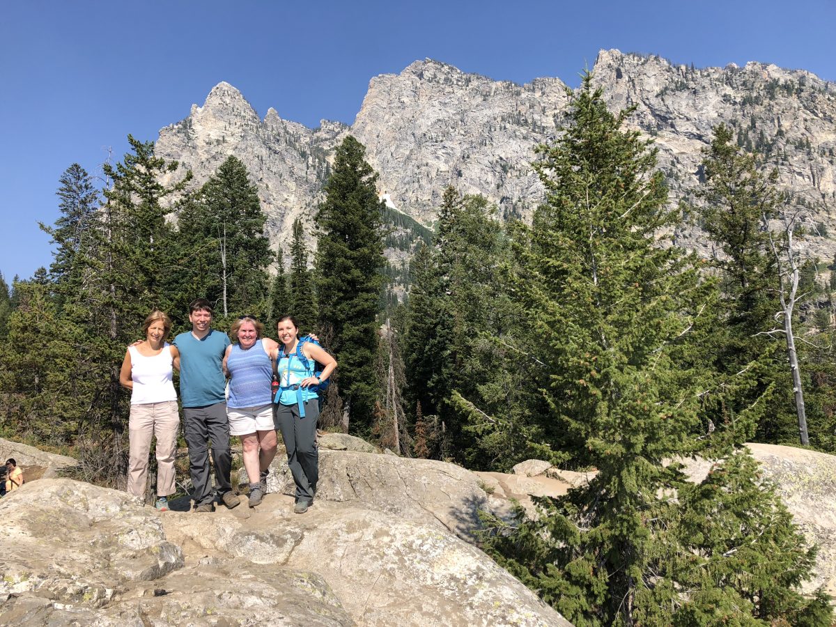 Our team on the Hidden Falls hike