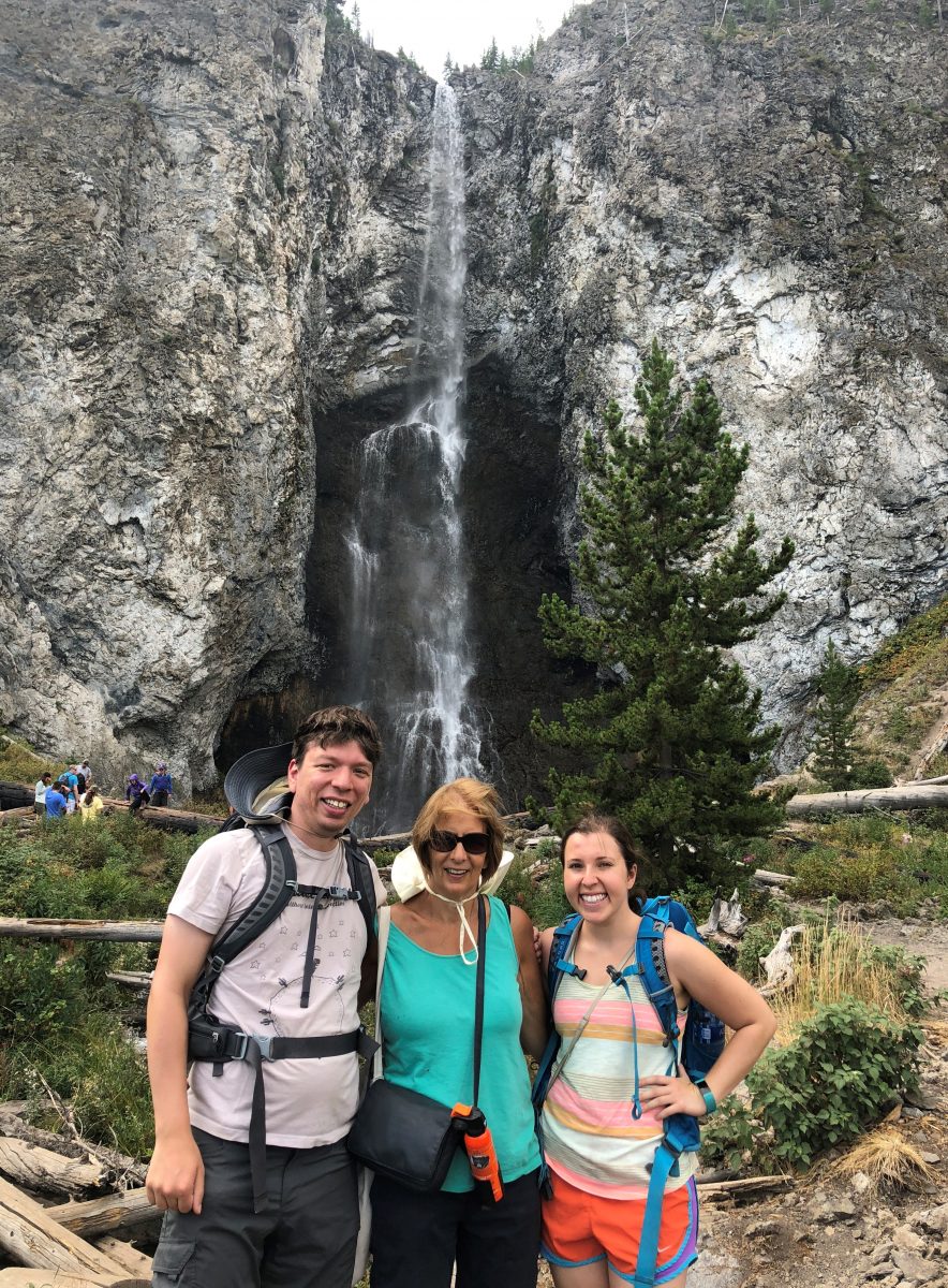 On the Fairy Falls and Grand Prismatic hike