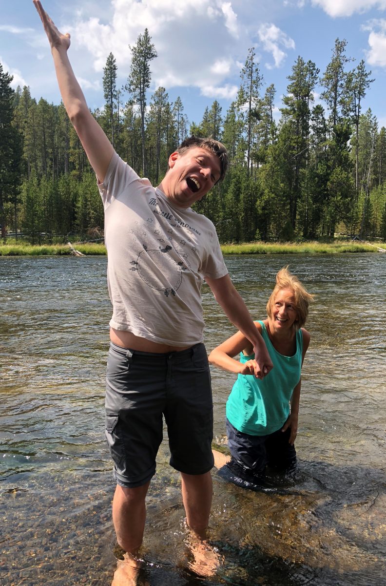 I seem to have accidentally ended up baptising my mum in the river