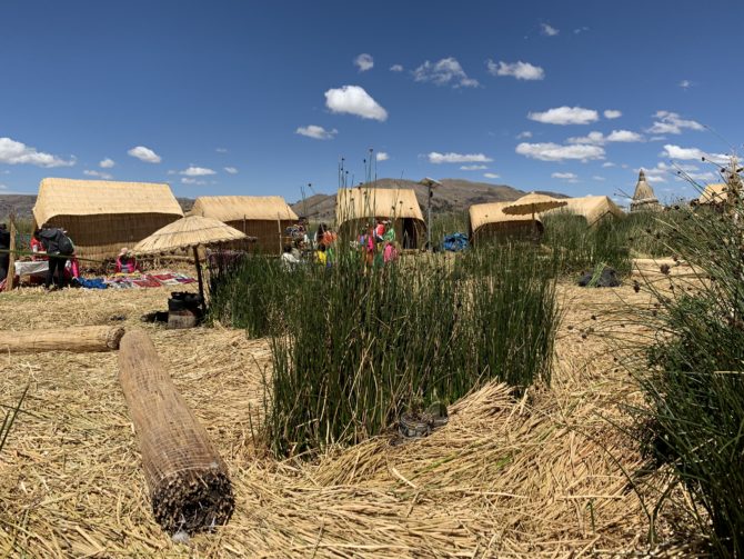 Difficult to describe the bouncy feeling of walking across the floating islands