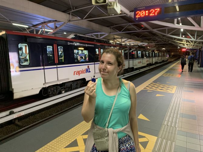 Bemused by the plastic tokens for single-use ride tickets