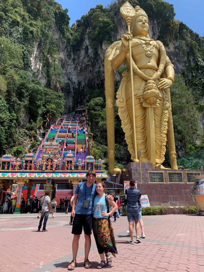 Randi was a fan of the sarong she had to rent to visit the temple