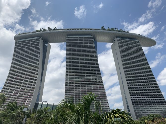 Marina Bay Sands, our home for our last night in Singapore
