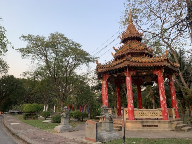 While Randi was exercising I also took photos of Chinese pagodas