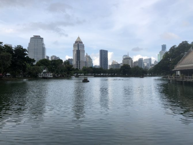 One last view of Bangkok's skyline before we leave