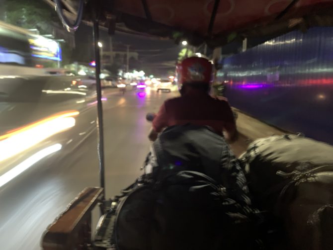 Tuk tuk at speed