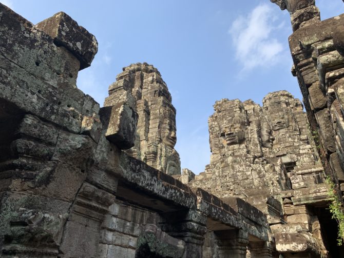 Another view of the giant faces