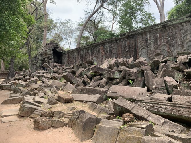 Very much unrestored ruins