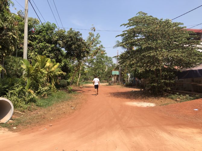 Walking back to our AirBnb on the outskirts