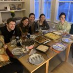 Some more food, including Randi's squash and sweet potato mashes and my cauliflower cheese