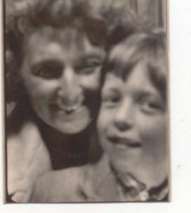 Dad and his mum, Joyce, in a photo booth