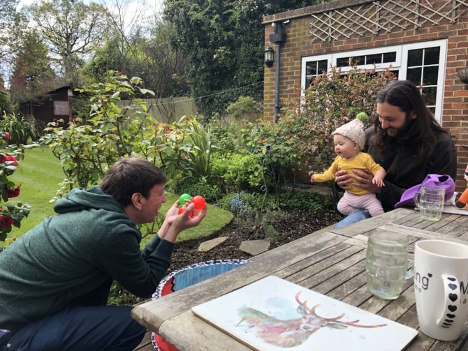 Age 31, explaining positive governing coalitions to Josh's daughter