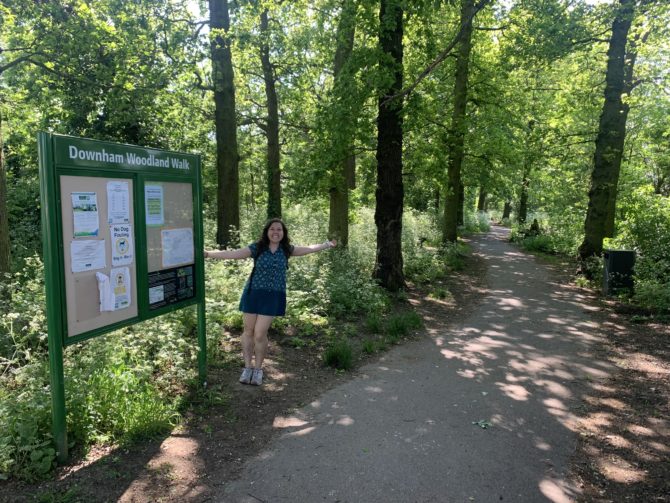 Strips of woodland along Capital Ring 3