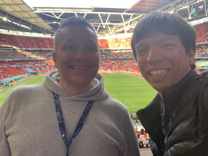 Me and Lee at Wembley