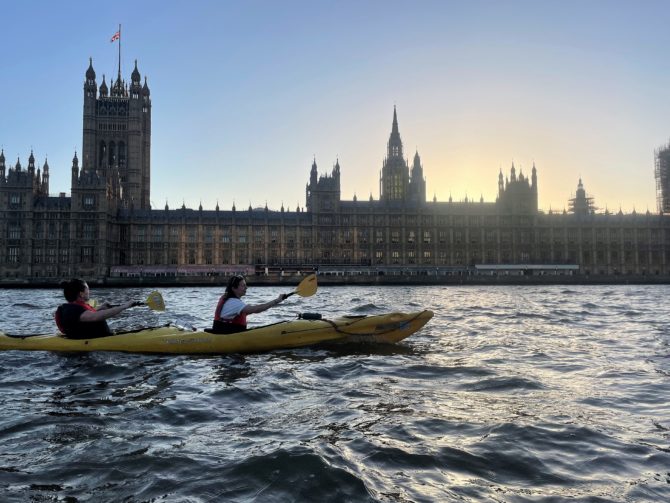 Going past Westminster...