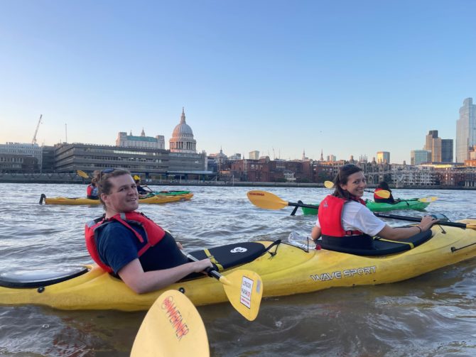 A great excuse to be touristy with your own city's landmarks