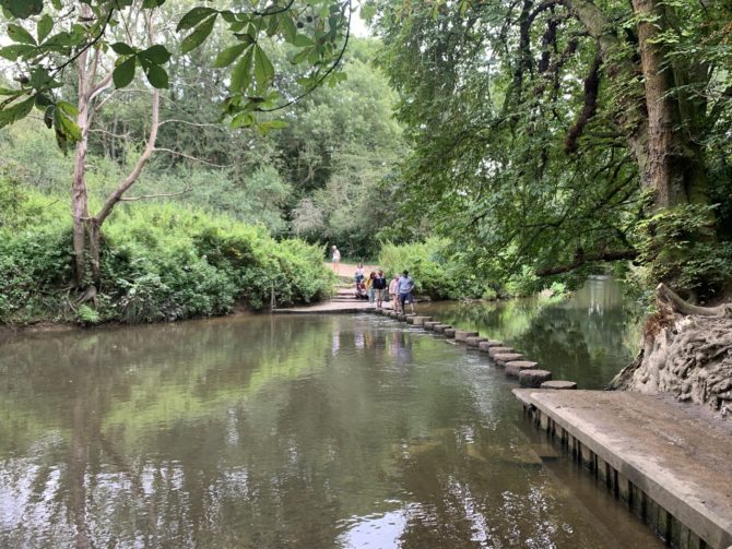 Stepping stones across the river