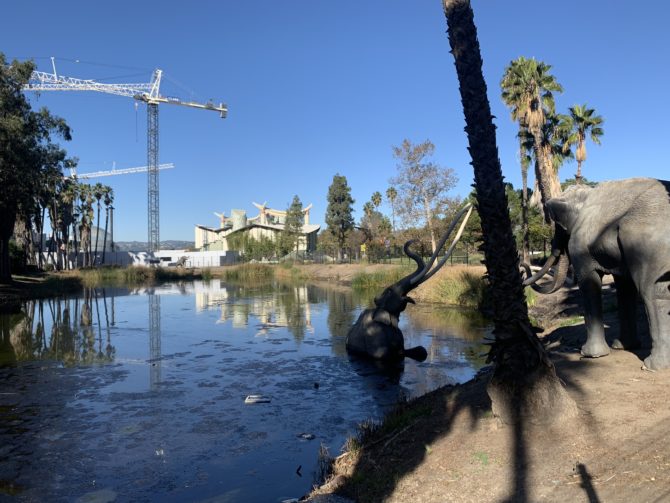 La Brea Tar Pits, near where we stayed in LA