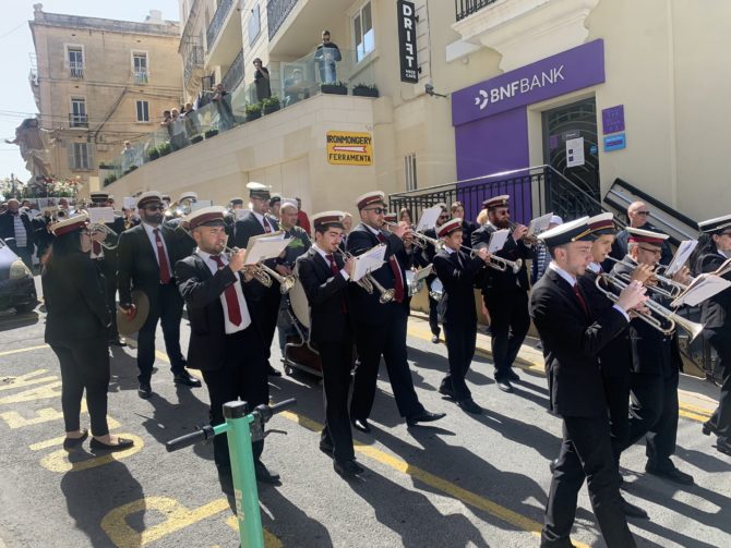 An Easter Sunday procession in St Julian's