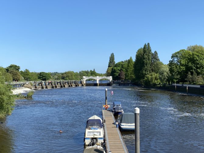 We reached Teddington Lock before heading home