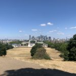 The view from the hill in Greenwich Park