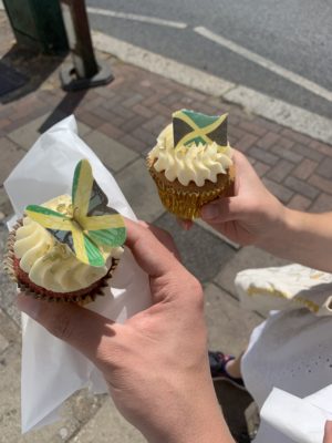 Some appreciation for the delicious free cupcakes we were given by a local shop to celebrate Jamaican Independence Day the other week