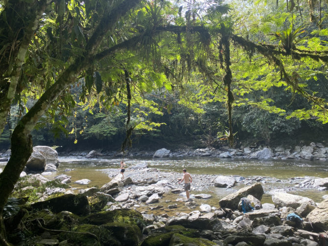 One of our swimming breaks