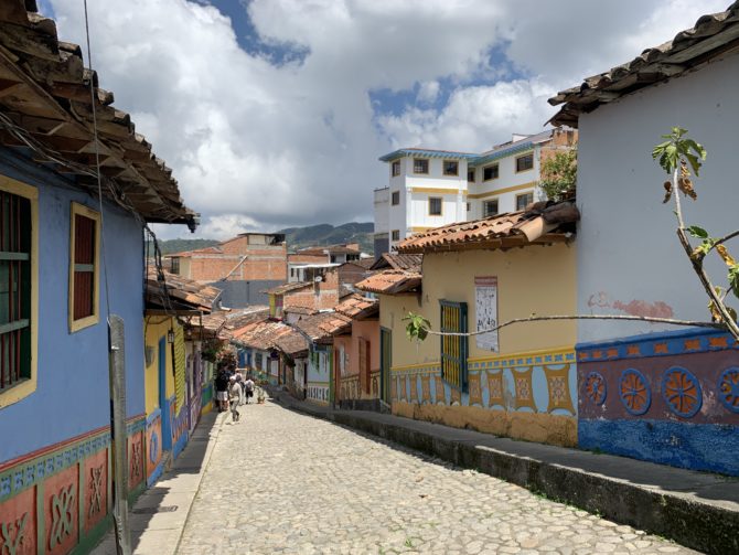 One of the streets of Guatapé itself