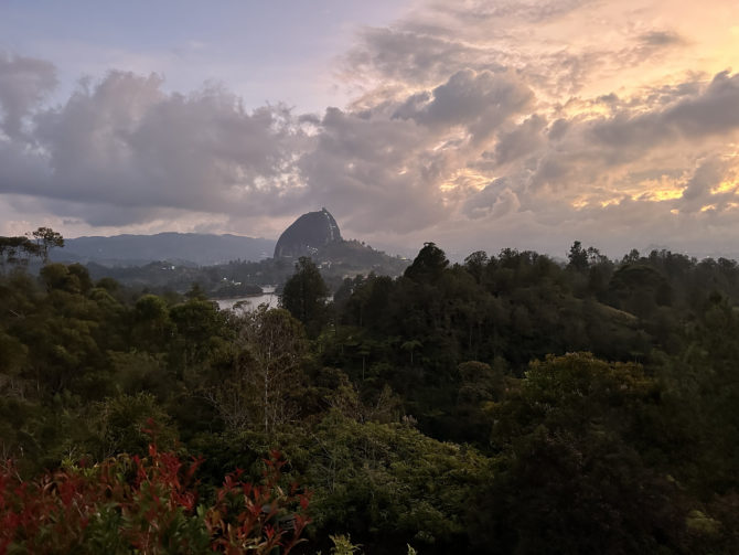 The Rock from a distance