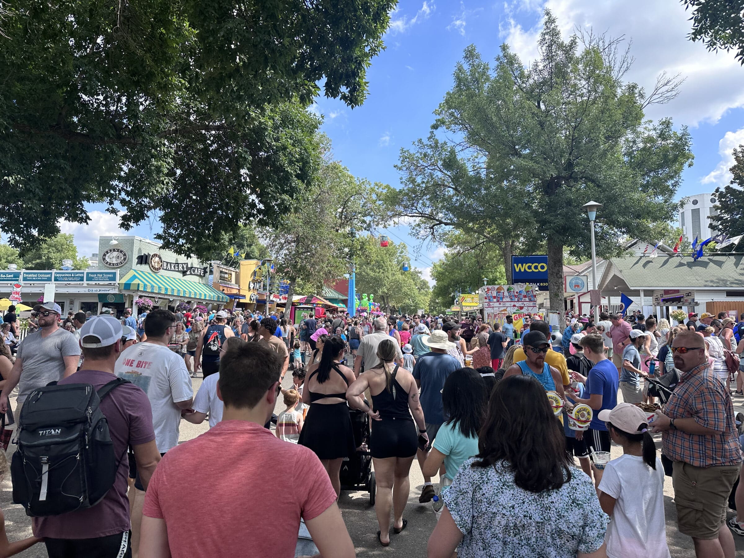 I love how bustling the fair is
