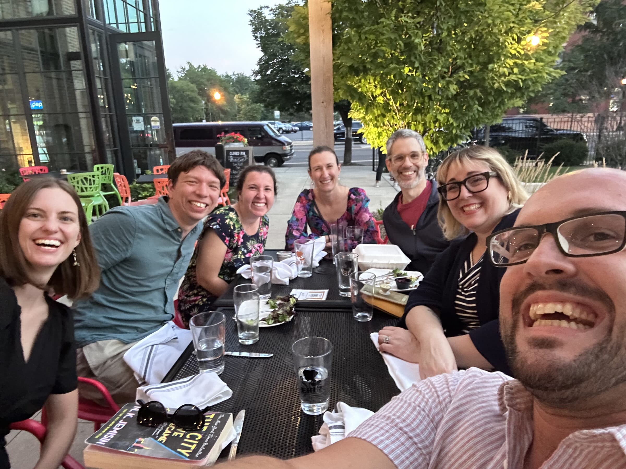 A lively evening - with much cicadas knowledge shared - with Joe, Julie, Amanda, Karol and Colleen