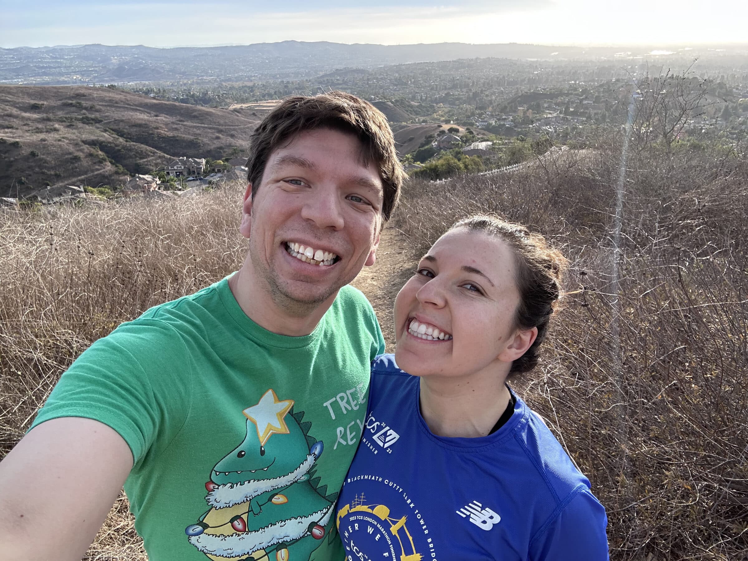 Our Christmas day hike up the Yorba Linda hills
